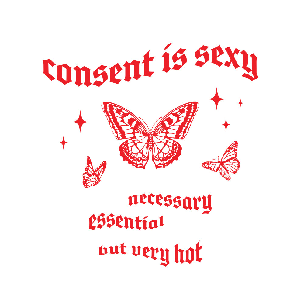 A lifestyle brand, based in Montreal, featuring original artwork by La Pimbêche artist. Consent is sexy necessary essential but very hot.