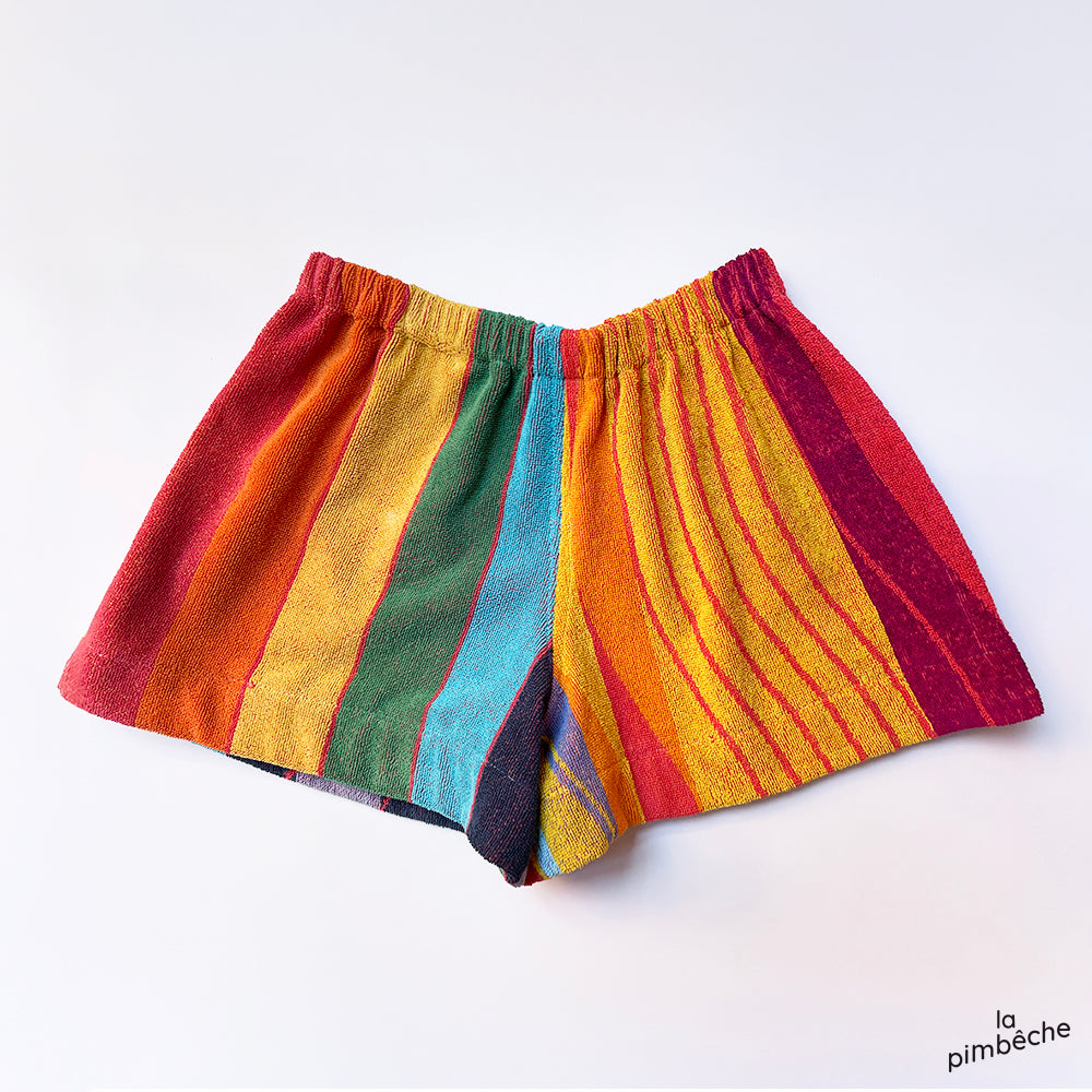 Shorts serviette *long* – Édition plage vintage 🏖️