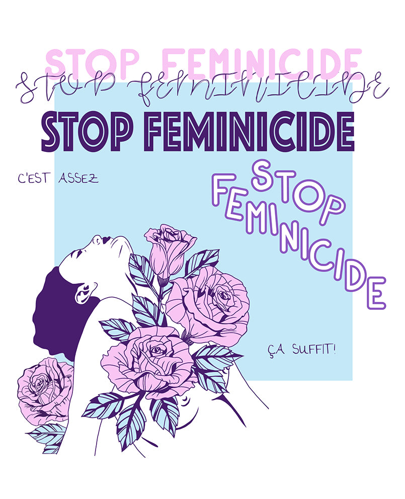 Affiche imprimée Stop Feminicide
