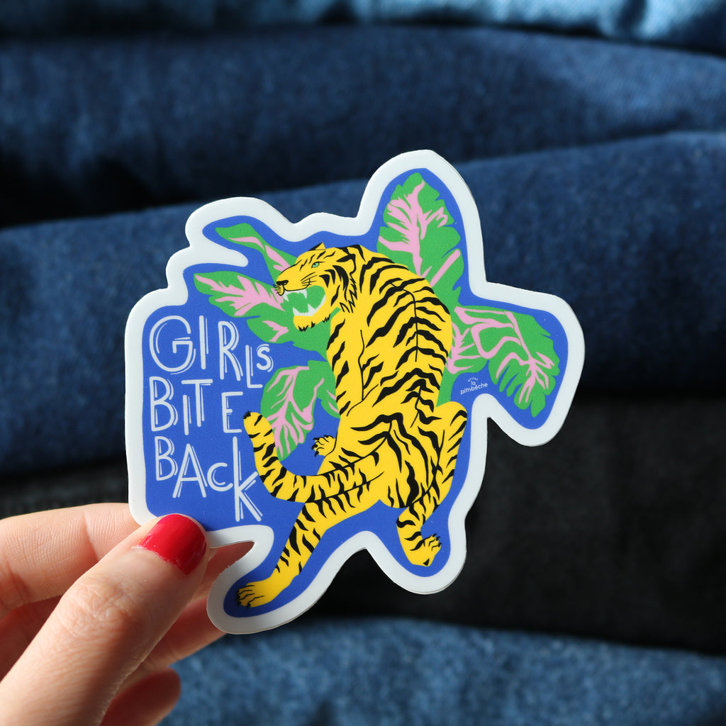 Trio Pack of Stickers - Tiger Girlgang Flower Power